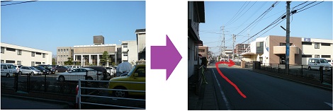 南からの経路 南からの経路