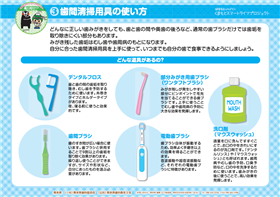 (3)歯間清掃用具の使い方 (3)歯間清掃用具の使い方