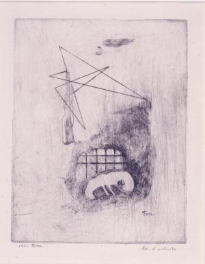 浜田知明《初年兵哀歌（芋虫の兵隊）》