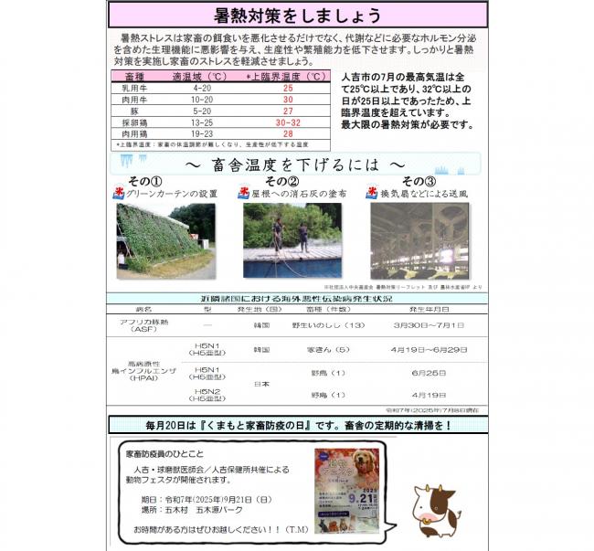 城南家保ニュース４ページ目