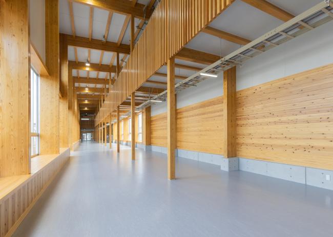 熊本工業高校（渡り廊下）内観