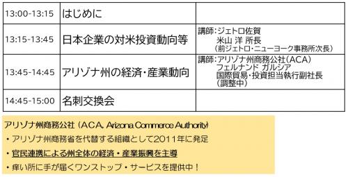 タイムスケジュール