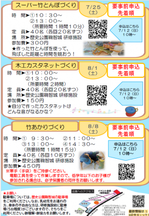 工作フェスタチラシ　裏