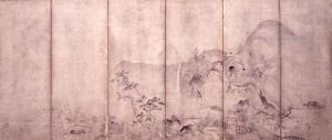 四季耕作図（右隻）