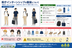 参考インターンシップ参加時の服装などについて