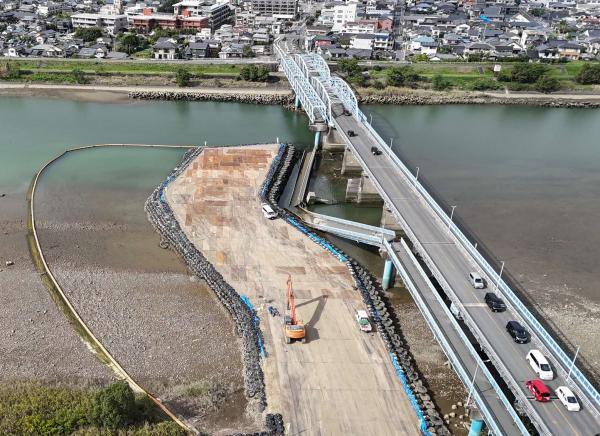 撤去前の現地写真(航空写真)