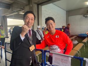 東京２０２５デフリンピック陸上１００ｍ冨永選手